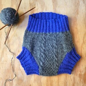Wool Baby Knitted bloomers 6-12m